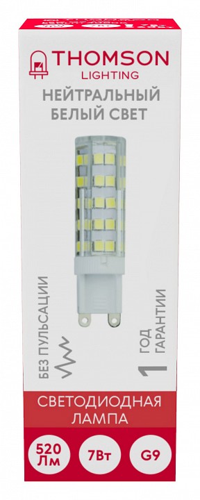 Лампа светодиодная Thomson G9 G9 7Вт 4000K TH-B4242