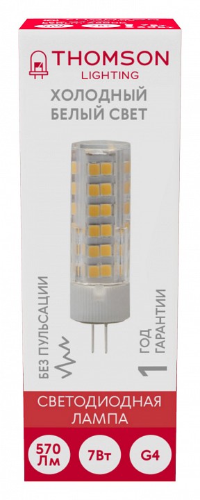 Лампа светодиодная Thomson G4 G4 7Вт 6500K TH-B4233
