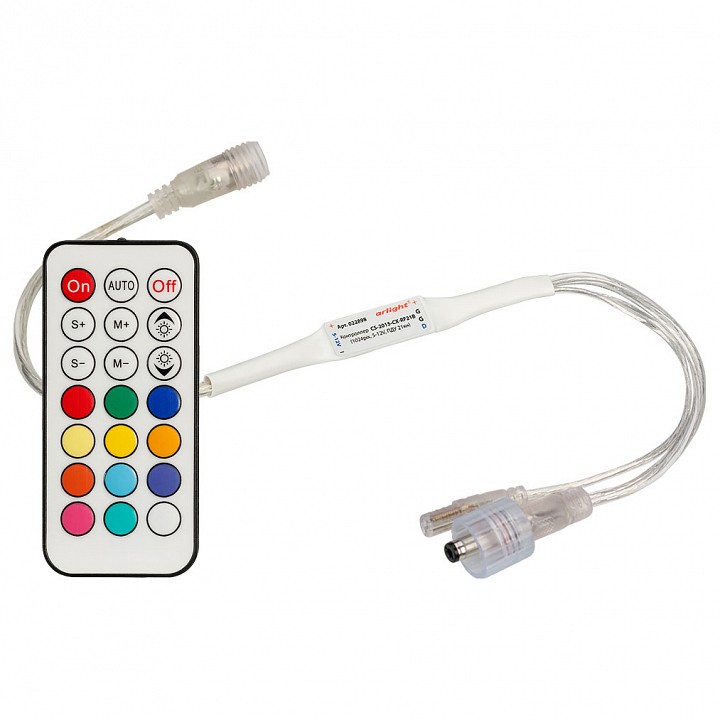 Контроллер-регулятор цвета RGBW с пультом ДУ Arlight CS-2015 CS-2015-CX-RF21B (1024pix, 5-24V, ПДУ 21кн)